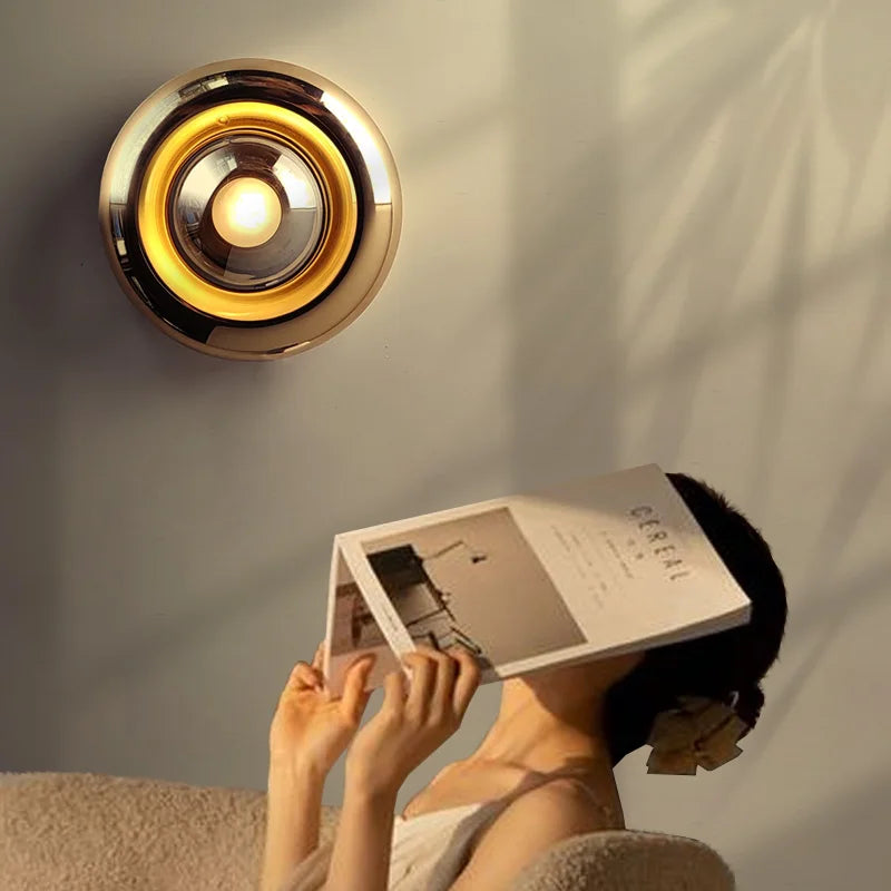 Lighting Futurism Wall Sconces Lighting Design Glass Electroplating LED Bauhaus Contemporary Modern Cozy Light Fixture