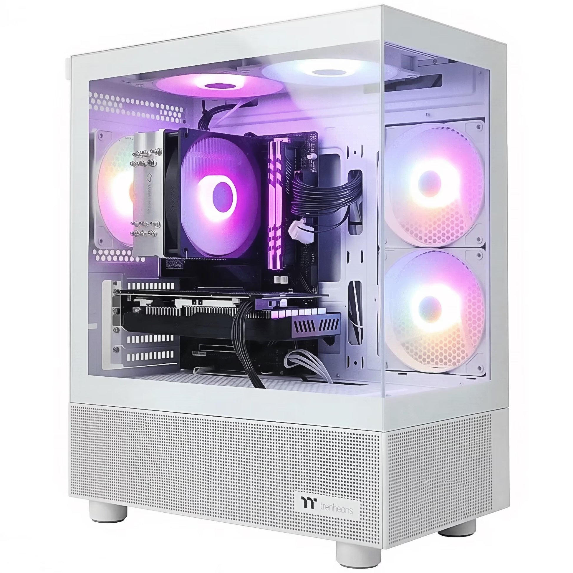 Gaming PC Desktop Computer, Intel Core I7 up to 4.0Ghz, GTX 1660 Super 6GB, 16GB RAM, 512GB M.2 SSD, BX3 550W 80PLUS Bronze PSU, Wifi 5, RGB Fan X5, Windows 11 Home, White PC