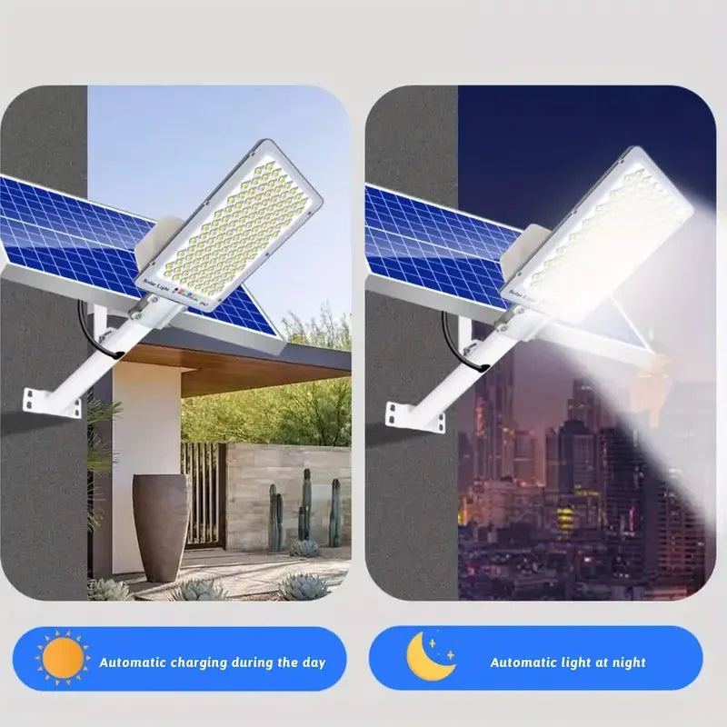 200W Solar Street Lamp Outdoor 6000Mah Solar Light Waterproof Safety Lighting Garden Lighting Garden Decoration