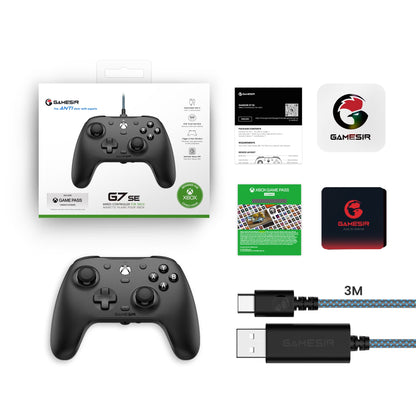G7 SE Wired Controller for Xbox Series X|S, Xbox One & Windows 10/11, Plug and Play Gaming Gamepad with Hall Effect Joysticks/Hall Trigger, 3.5Mm Audio Jack - Black