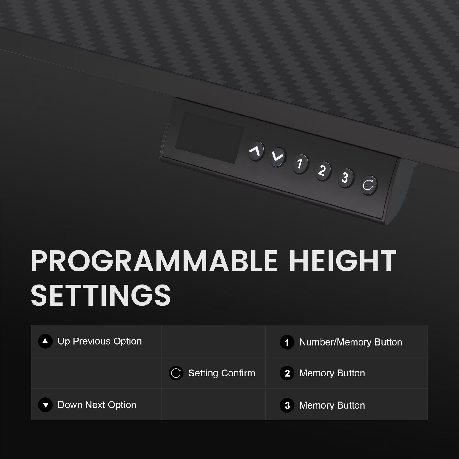 Adjustable Height RGB Electric Sit or Stand Computer Desk with LED Lights, Black