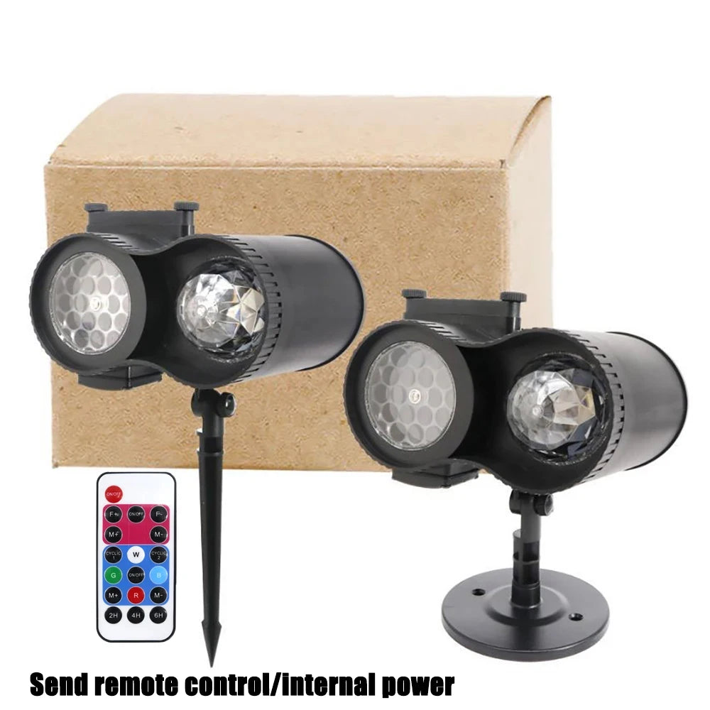 Waterproof Laser Projection Lamp Party Light 12 Change Card Stage Lighting Holiday Outdoor Projector Christmas Stage Lighting